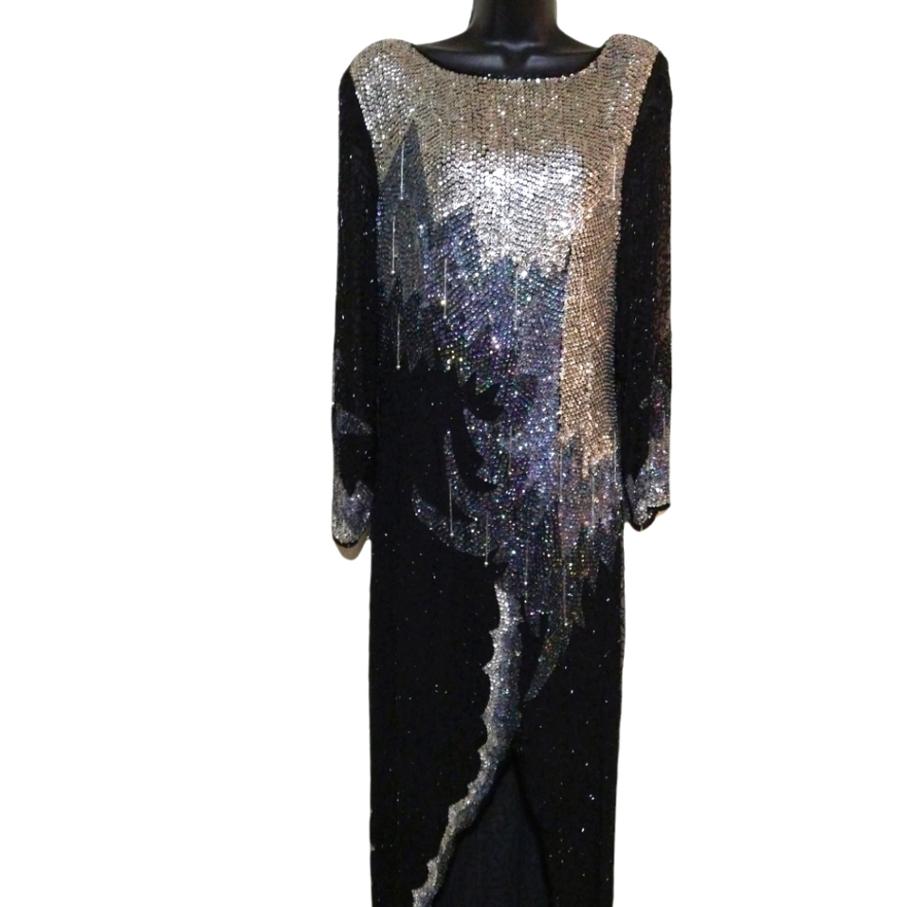 Vintage Exclusive By Jainsons International Beads and sequin dress.